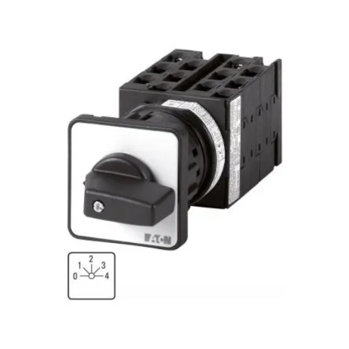 Eaton, 3P 5 Position 45° Multi Step Cam Switch, 690V (Volts), 20A, Toggle Actuator - 064955 T0-6-8282/EZ product image