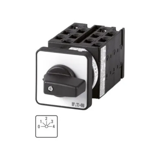 Eaton, 3P 5 Position 45° Multi Step Cam Switch, 690V (Volts), 32A, Toggle Actuator - 066610 T3-6-8282/E product image