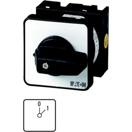 Eaton, 3P 2 Position 45° On-Off Cam Switch, 690V (Volts), 20A, Toggle Actuator - 067330 T0-2-15403/E product image