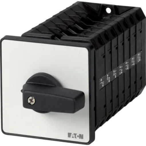 Eaton, 3P 5 Position 45° Multi Speed Cam Switch, 690V (Volts), 63A, Short Thumb Grip Actuator - 091539 T5B-7-66/E product image