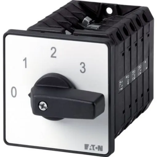 Eaton, 3P 3 Position 45° Multi Step Cam Switch, 690V (Volts), 63A, Toggle Actuator - 091980 T5B-5-15150/E product image