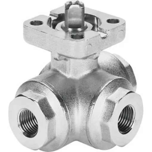 Festo Pneumatic 3 port Valve Actuator - Double Acting, 63bar Operating Pressure - VZBA-1/2"-GGG-63-32L-F0304-V4V4T product image