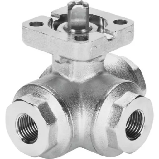 Festo Pneumatic 3 port Valve Actuator - Double Acting, 63bar Operating Pressure - VZBA-3/8"-GGG-63-32L-F0304-V4V4T product image