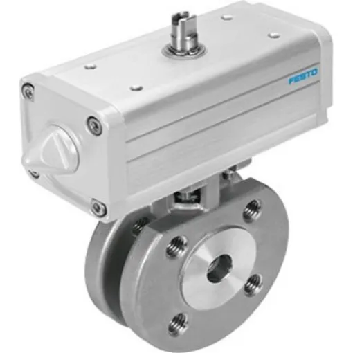 Festo Pneumatic 2 port Actuated Ball Valve - Double Acting, 6 - 8.4bar Operating Pressure - VZBC-20-FF-40-22-F0304-V4V4T-PP30-R-90-C product image