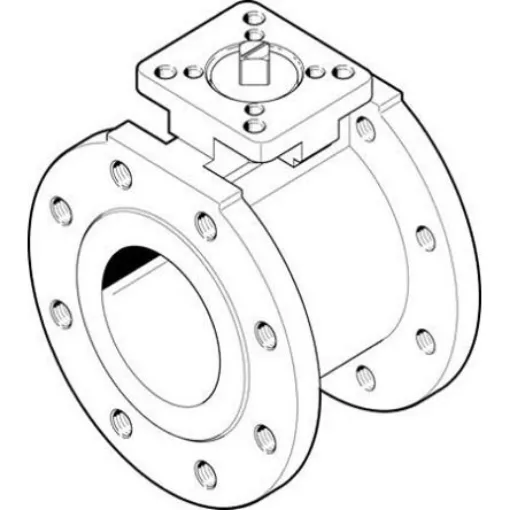 Festo Pneumatic 2 port Valve Actuator - Double Acting, 16bar Operating Pressure - VZBC-80-FF-16-22-F07-V4V4T product image