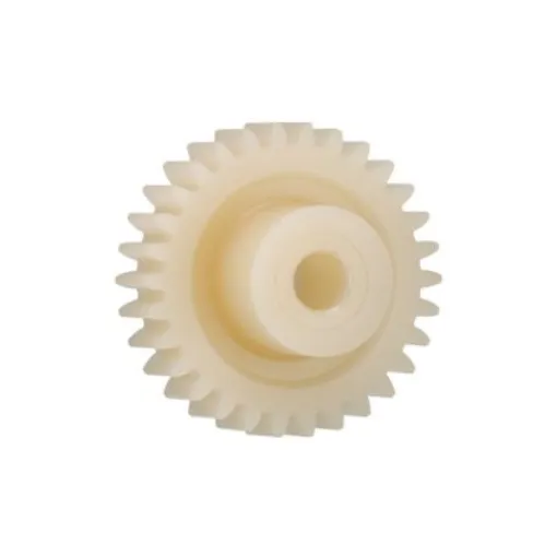Igus Igutek P360 14 Teeth Spur Gear, 2 Module, 8mm Bore Diam, 28mm Pitch Diam, 18.5mm Hub Diam - P360GM-ST-200-014-00-080-R product image