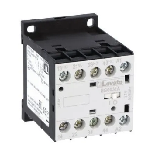 Lovato BG 11BG00 Contactor, 48 V ac Coil, 4-Pole, 3NO And 1NC - 11BG0031A048 product image