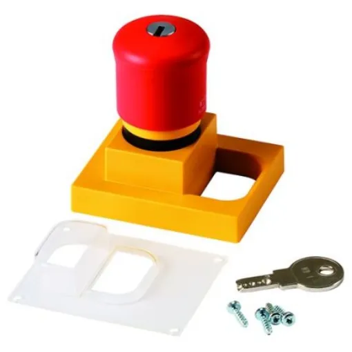 Eaton Grey/Yellow Plastic Push Button Enclosure - - 289938 CI/E-PKZ01-XPVS product image