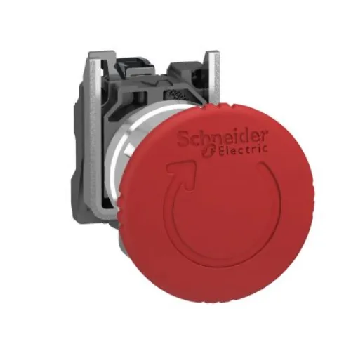 Schneider Electric Harmony Series Trigger Action Emergency Stop Push Button, Panel Mount, 22.5mm Cutout, IP66, IP67, - XB4BS8446 product image
