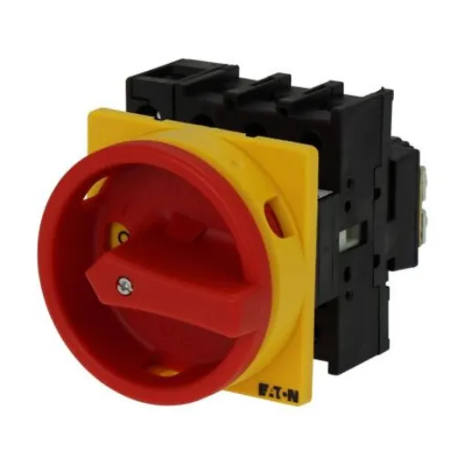 Eaton, 3P + N 90° On-Off Cam Switch, 690V (Volts), 40A, Door Coupling Rotary Drive Actuator - 199896 P1-40/EA/SVB/N product image