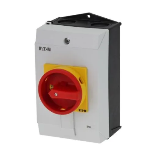 Eaton, 3P + N 90° On-Off Cam Switch, 690V (Volts), 40A, Door Coupling Rotary Drive Actuator - 199911 P1-40/I2/SVB/N product image