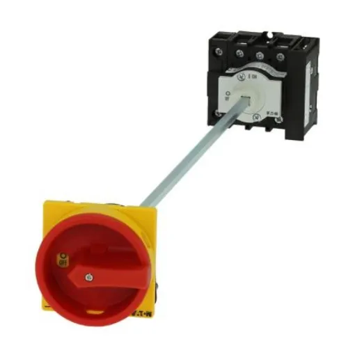 Eaton, 3P + N 90° On-Off Cam Switch, 690V (Volts), 40A, Door Coupling Rotary Drive Actuator - 199939 P1-40/M4/SVB/N/HI11 product image
