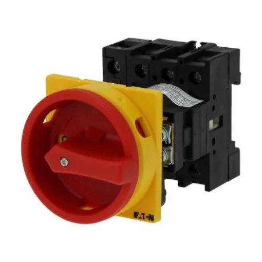 Eaton, 3P + N 90° On-Off Cam Switch, 690V (Volts), 40A, Door Coupling Rotary Drive Actuator - 199955 P1-40/V/SVB/N product image