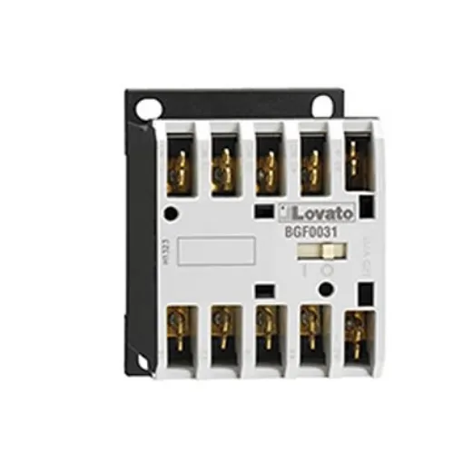 Lovato BGF09 Contactor, 48 V ac Coil, 3-Pole, 9 A, 22 kW, 1NC, 690 V - 11BGF0901A048 product image