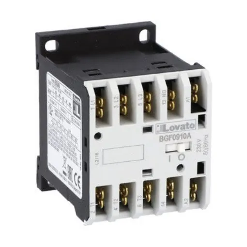 Lovato BGF09 Contactor, 48 V Coil, 3-Pole, 9 A, 5 kW, 1NO, 690 V - 11BGF0910A04860 product image