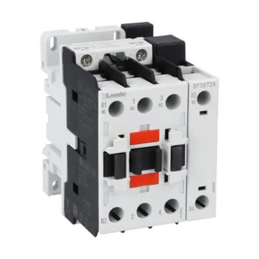 Lovato BF38 Contactor, 220 V Coil, 4-Pole, 56 A, 62 kW, 2NO+2NC, 690 V - BF38T2A22060 product image