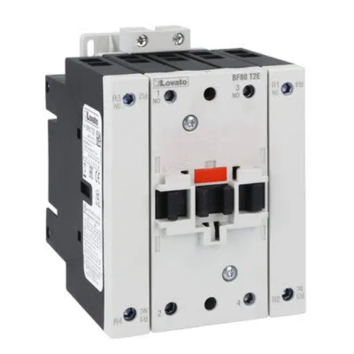 Lovato BF80 Contactor, 110 V ac/dc Coil, 4-Pole, 115 A, 120 kW, 2NO + 2NC, 690 V - BF80T2E110 product image