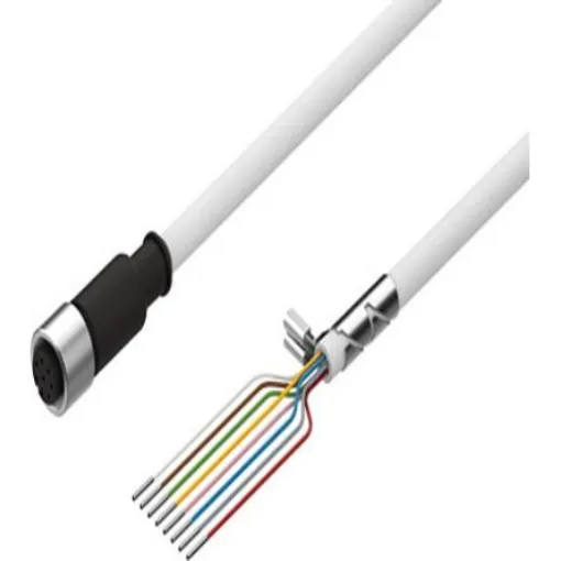 Festo Straight Female 8 way M12 to 8 way Pigtail Cable, 5m - NEBM-M12G8-E-5-LE8 product image