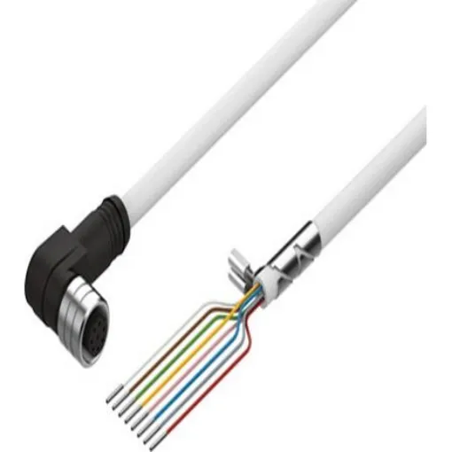 Festo Right Angle Female 8 way M12 to 8 way Pigtail Cable, 10m - NEBM-M12W8-E-10-LE8 product image
