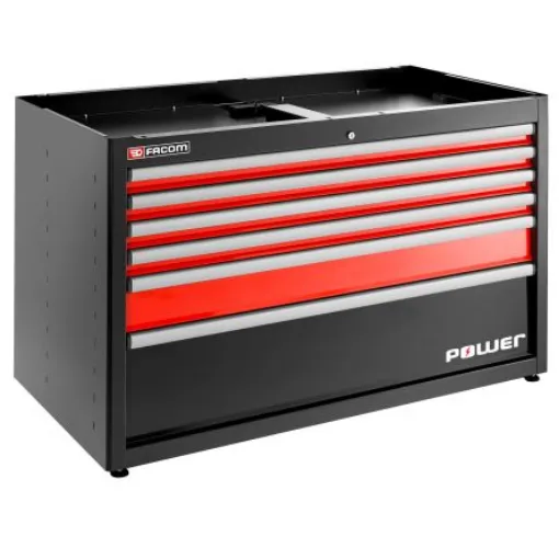 Facom 5 Drawer Epoxy Coated Metal Wall Mount Tool Cabinet - JLS3-MBDPOWER product image