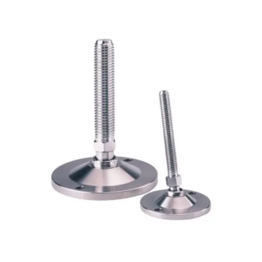 Nu-Tech Engineering M10 50mm Dia. Steel Levelling Adjustable Foot, 500kg Static Load Capacity 10° Tilt Angle - A210/002 product image