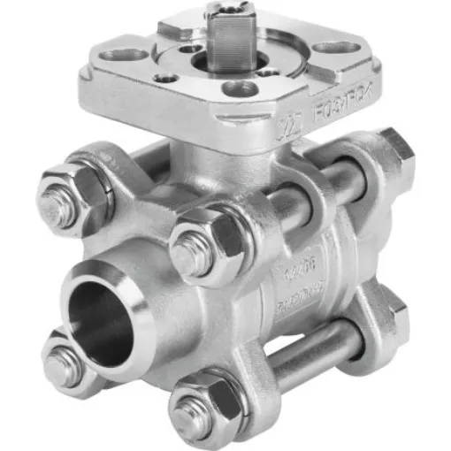 Festo Stainless Steel 2 Way, Ball Valve, Threaded, 20mm, 63bar Operating Pressure - VZBA-3/4"-WW-63-T-22-F0304-V4V4T product image