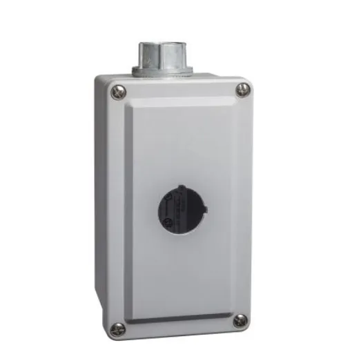 Schneider Electric Grey Aluminium 9001T Empty Control Station - 1 Hole 30mm Diameter - 9001TY1 product image