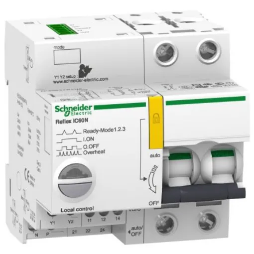 Schneider Electric Acti 9 A9C MCB, 2P, 25A, 500V AC, 10 kA Breaking Capacity - A9C62225 product image
