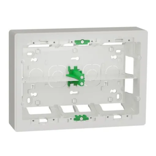 Schneider Electric White ABS New Unica Control Station Enclosure - 8 Hole - NU821820 product image