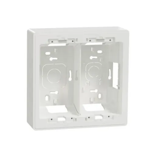 Schneider Electric White ABS New Unica Control Station Enclosure - 4 Hole - NU822418 product image