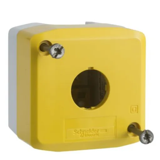 Schneider Electric Yellow Polycarbonate XALK Empty Control Station - 1 Hole - XALK01SAN product image