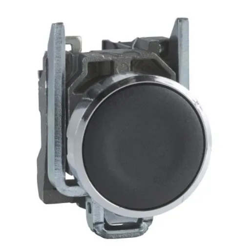 Schneider Electric XB4 Series Push Button, 22mm Cutout, 1 NC, 600V, IP66, IP67, IP69 - XB4BA22 product image