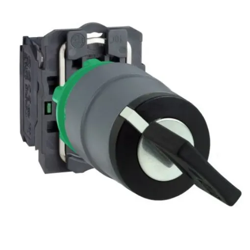Schneider Electric Key Selector Switch - (1NO) 22mm Cutout Diameter 2 Positions - XB5AG61C0 product image
