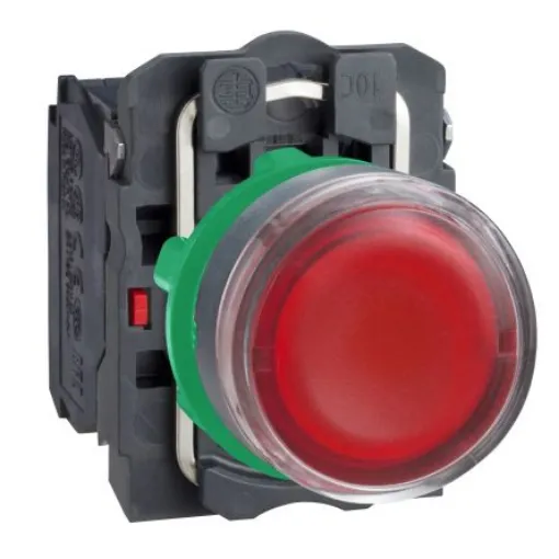 Schneider Electric XB5 Series Illuminated Push Button, 22mm Cutout, 1NO + 1NC, 240V, IP66, IP67, IP69 - XB5AW3445 product image