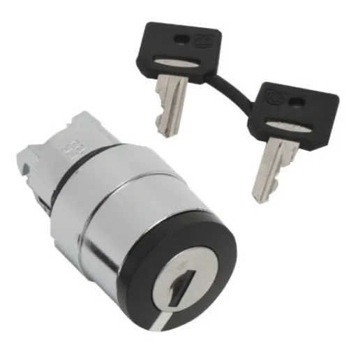 Schneider Electric Harmony XB4 Series 3 Position Selector Switch Head, 22mm Cutout, Black Handle - ZB4BG0820 product image