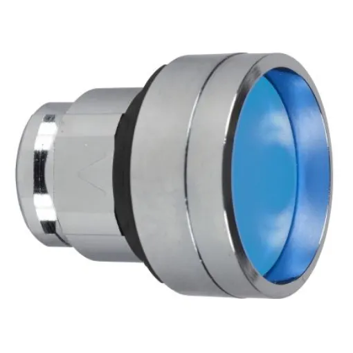 Schneider Electric Harmony XB4 Series Blue Spring Return Push Button, 22mm Cutout, IP66, IP67, IP69(IP69K) - ZB4BP683 product image
