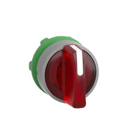 Schneider Electric Harmony XB5 Series 3 Position Selector Switch Head, 22mm Cutout, Red Handle - ZB5AK1743C0 product image