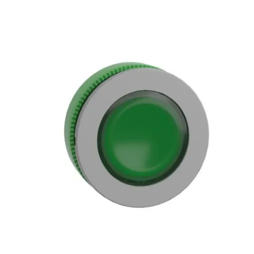 Schneider Electric Harmony XB5 Series Green Illuminated Push Push Push Button Head, 30.5mm Cutout, IP66, IP67 - ZB5FH033C0 product image