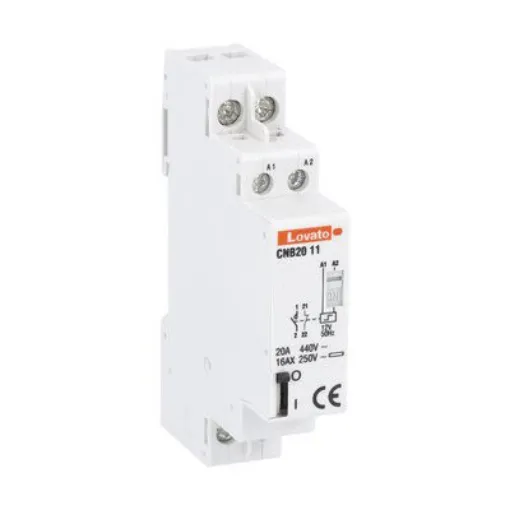 Lovato DIN Rail Latching Latching Relay, 12V Coil, 20A Switching Current, SPDT - CNB2011012 product image
