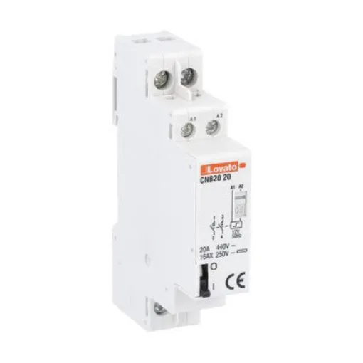 Lovato DIN Rail Latching Latching Relay, 12V Coil, 20A Switching Current, DPST - CNB2020012 product image