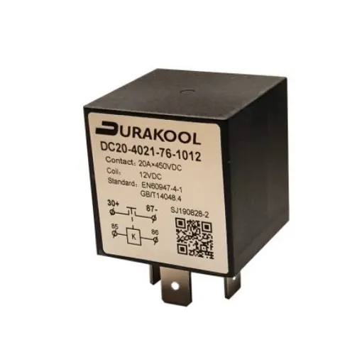 Durakool Plug In Power Relay, 80V dc Coil, 35A Switching Current, SPST-NO - DC20-4021-76-1080 product image