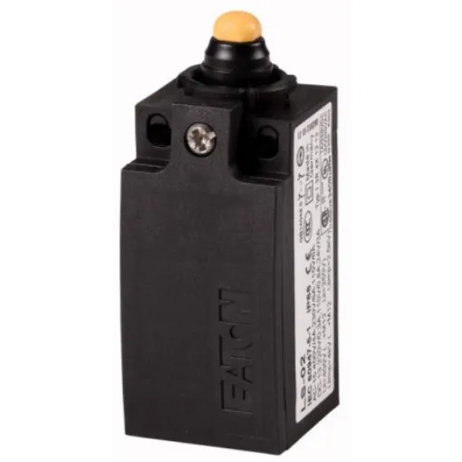 Eaton Plunger Limit Switch, 1NO/1NC, IP66, IP67, Plastic Housing, 400V ac Max, 4A Max - 106807 LS-S11-SW product image