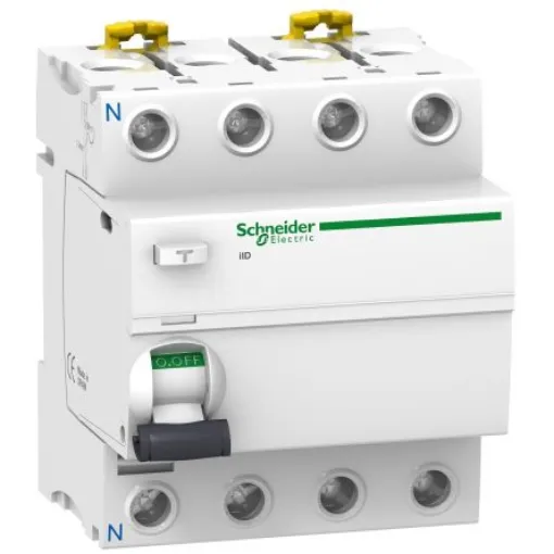 Schneider Electric A9R3 RCCB, 63A, 4 Pole, 30mA, Type A-SI, 415V ac - A9R31463 product image