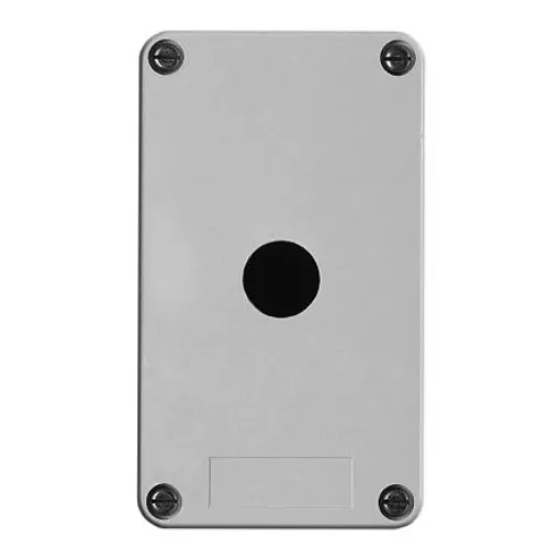 Schneider Electric Grey Fibreglass Harmony XAP Control Station Enclosure - 1 Hole 22mm Diameter - XAPA1110 product image