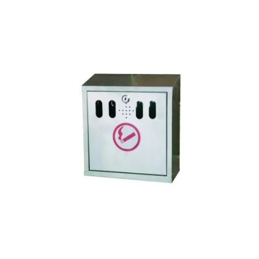 Robert Scott Steel Grey Stainless Steel Wall Mounting Ash Tray, 110mm x 285mm x 250mm - 101677 product image