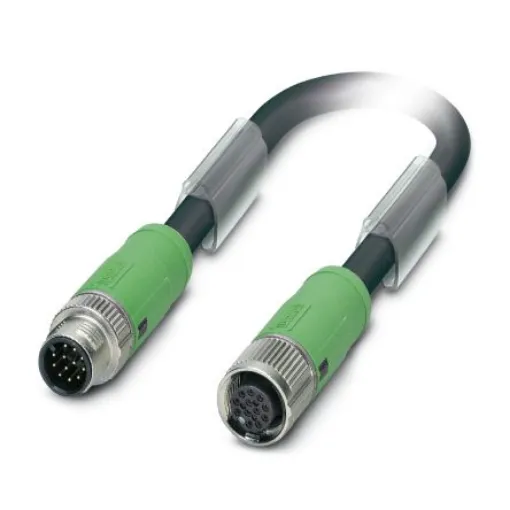 Phoenix Contact Straight Male 12 way M12 to Straight Female 12 way M12 Sensor Cable, 5m - 1404940 product image