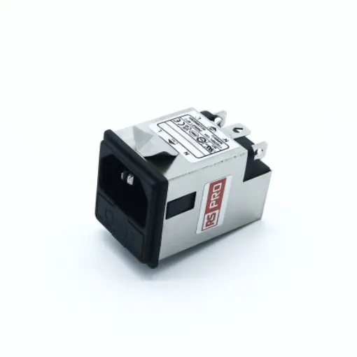 RS PRO 10A, 250 V ac Socket Chassis Mount IEC Inlet Filter, Snap In 2 Fuse - 2780335 product image