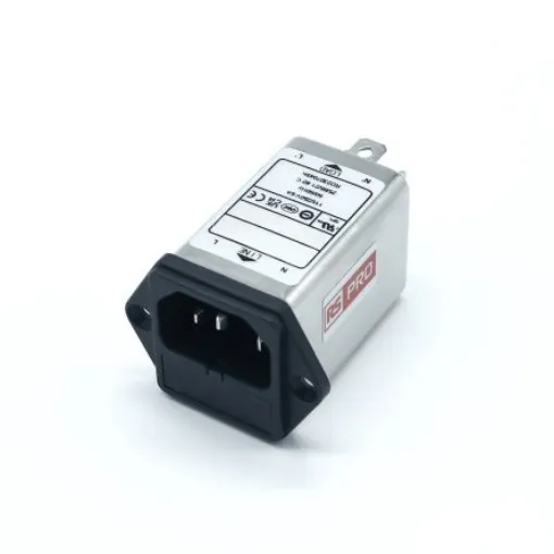 RS PRO 6A, 250 V ac Socket Chassis Mount IEC Inlet Filter, Faston 2 Fuse - 2780339 product image