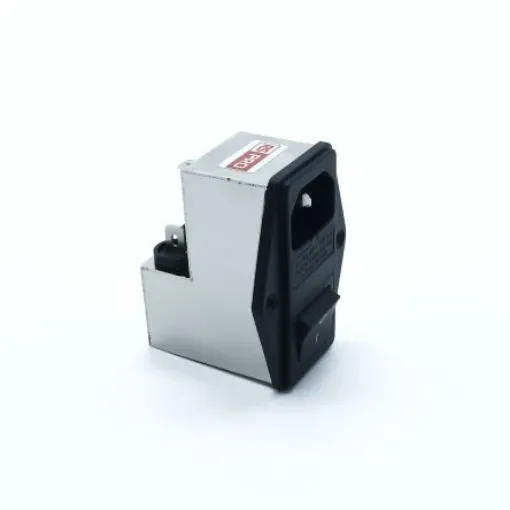 RS PRO 6A, 250 V ac Socket Chassis Mount IEC Inlet Filter 2 Pole, Faston 2 Fuse - 2780358 product image