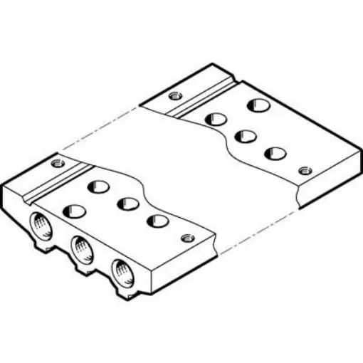 Festo VABM Pneumatic Manifold Fitting M5 mm M5 - VABM-L1-10AS-M5-4 product image